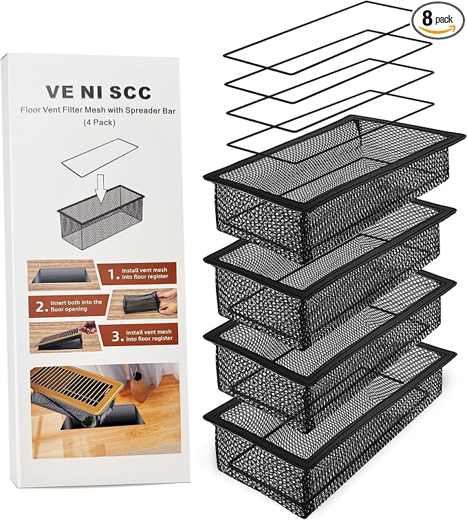 Floor Vent Screen Net, Air Vent Filter Mesh by VE+NI+SCC