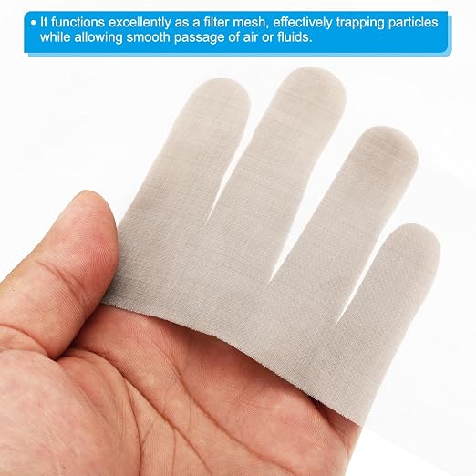 PATIKIL 304 Stainless Steel Wire Mesh Screen, 300 Mesh Woven Air Vent Filter - Image 4