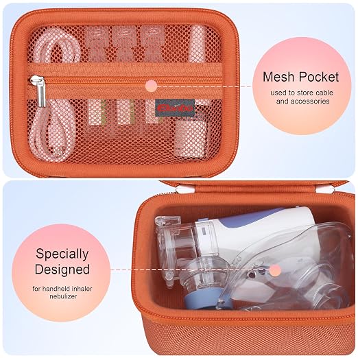 Elonbo Carrying Case for Portable Handheld Inhaler Nebulizer Machine - Image 3