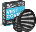 Repa Market 6 Inch Black Round Air Vent Cover by RepaMarket