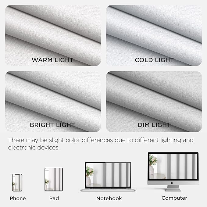 Joydeco Blackout Door Curtain for Doorway Privacy 80 Inches Long, Grommet Closet Curtain for Open Closet, Room Divider for Bedroom Living Room (Pure White, 32Wx80L, 1 Panel)