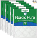 Nordic Pure 20x30x1 Poly Green MERV 6 Pleated AC Furnace Air Filters 6 Pack | by NordicPure