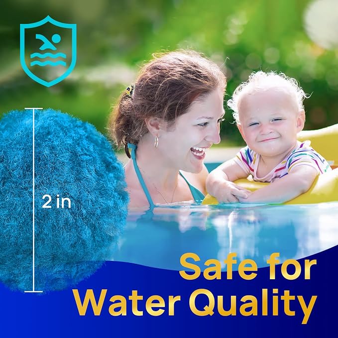 AQUASTRONG Pool Filter Balls for Sand Filter Pump, 5.5 lbs Reusable Sand Filter - Image 4