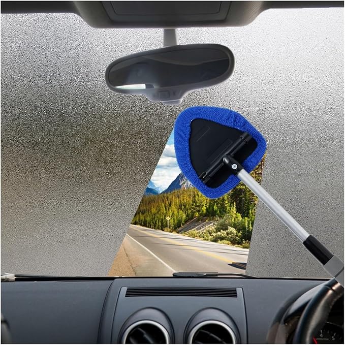 Compatible for Window Scraping Mist Eliminator Microfiber Car Cleaner - Image 4