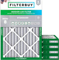 Filterbuy 15x20x2 Air Filter MERV 8 Essential Dust & Allergy Defense, by Filterbuy
