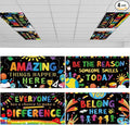 ROCEEI Pack of 4 Fluorescent Light Covers by ROCEEI