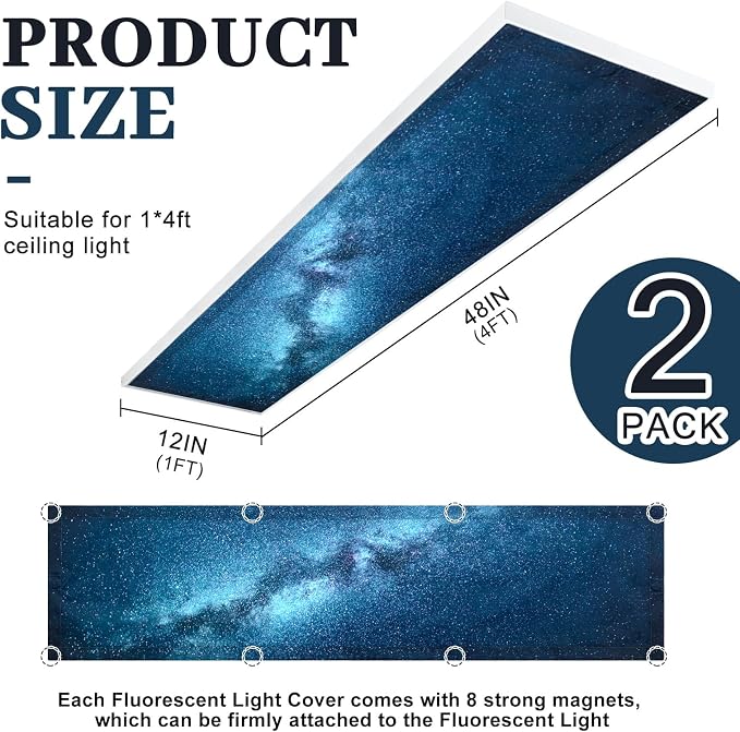 2 Pcs 1 x 4 Feet Fluorescent Covers - Image 2