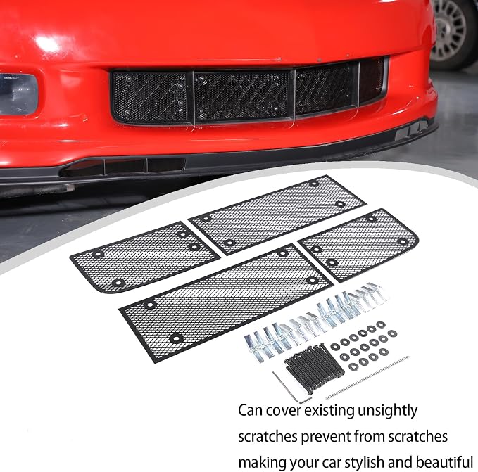 Lcojicep 4PCS Front Grill Mesh Grille Guard Compatible - Image 6