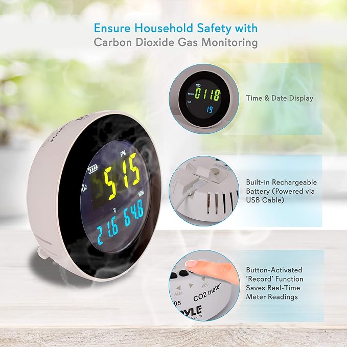 Pyle Smart Indoor Air Quality Monitor - Image 4