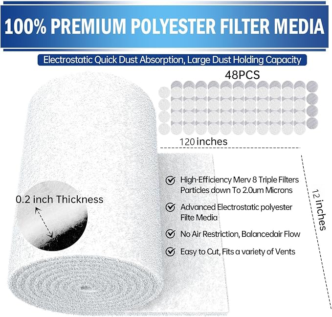 UBeesize Air Vent Filters Kit, No Airflow Restrictions, - Image 2