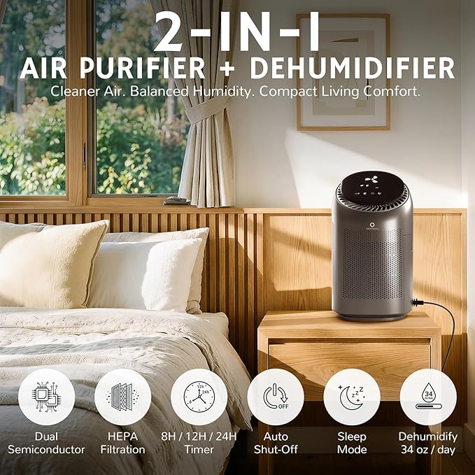 Airthereal Bundle | Airthereal AZH200 Air Purifier and Dehumidifier Combo - Image 2