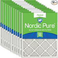 Nordic Pure 20x24x1 Pleated MERV 13 Air Filters 12 Pack by NordicPure