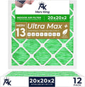 MervKing 20x20x2 Air Filter Actual Size: 19.7" x 19.7" x 1.75" MERV 13 MPR by MervKing