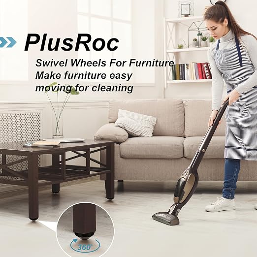 PlusRoc 16 Pack 1 Inch Self Adhesive Caster Wheels - Image 4
