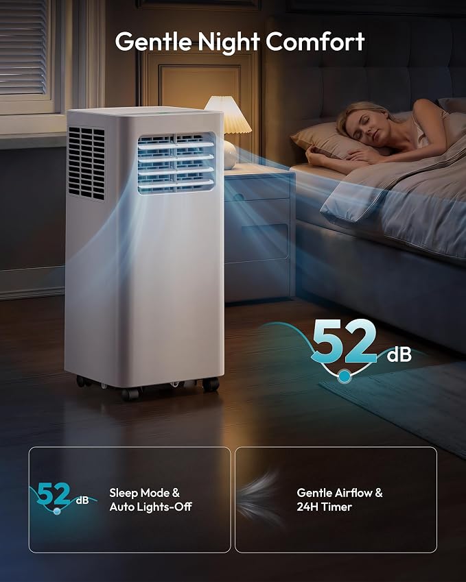 EUHOMY Portable Air Conditioners 14, 000 BTU, Smart 4-in-1 Portable AC Unit - Image 4