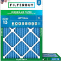 Filterbuy 16x18x1 Air Filter MERV 13 Optimal Smoke & Allergy Defense, by Filterbuy