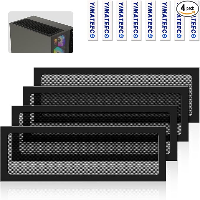 Dust Filter PC 360mm x 120 mm Magnetic Fan Dust Mesh Filter by YIMATEECO