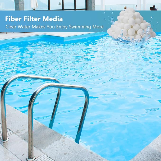 1.54 lbs Pool Filter Balls for Sand Filter Pump, Dry Filter Sand Balls - Image 8