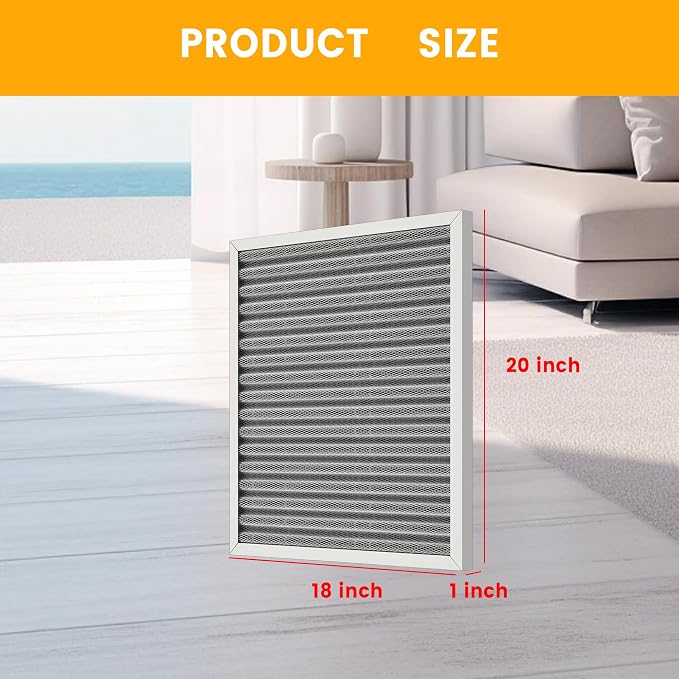 18x20x1 HVAC Furnace Air Filter, Lasts a Lifetime, the Last HVAC Filter You - Image 2
