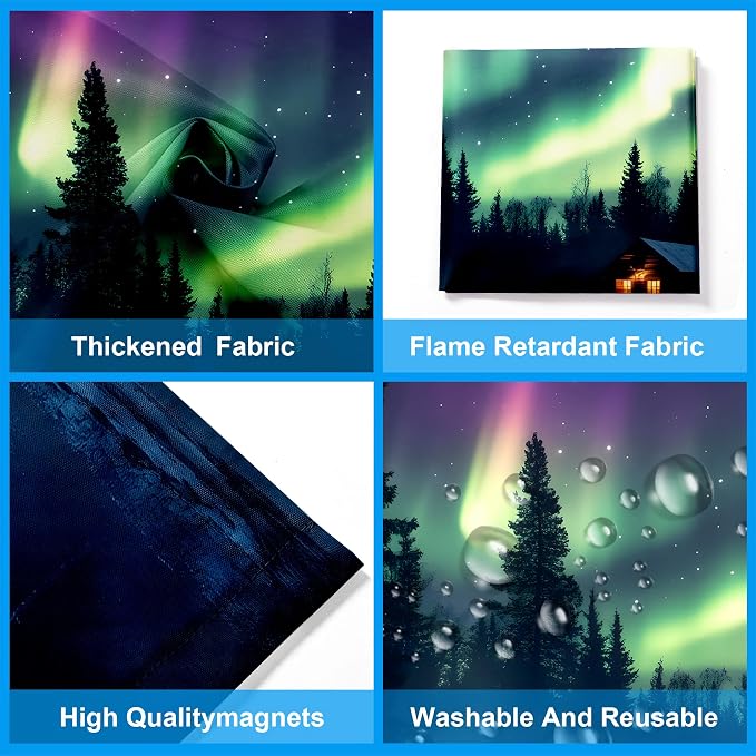 Fluorescent Light Covers-2 Pack 4 x 2 Feet Magnetic Ceiling Light Cover Room - Image 4