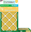 Filterbuy 10x24x1 Air Filter MERV 11 Superior Pet & Allergy Defense, by Filterbuy