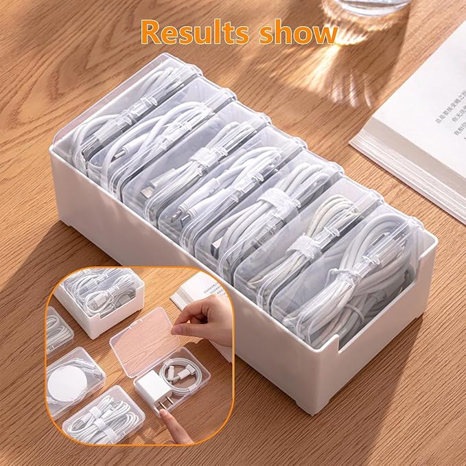 7 Individual Cable Organizer Boxes - Image 3