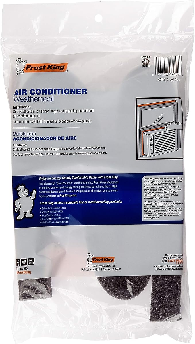 THERMWELL Frost King AC43H Air Conditioner Weatherseal Tape, 2-1/4 by 2-1/4 by - Image 4