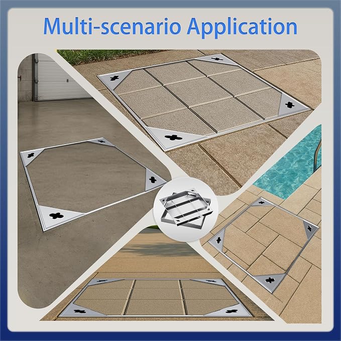 36x36 inch Stainless Steel Square Invisible Manhole Cover | Recessed Septic - Image 6