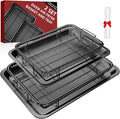 Air Fryer Basket, 2 Set Oven Air Fryer Basket and Tray by MakeCookingMoreEasier