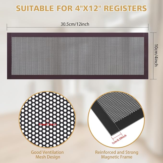 4 Pack Strong Magnetic Floor Vent Cover - Image 2