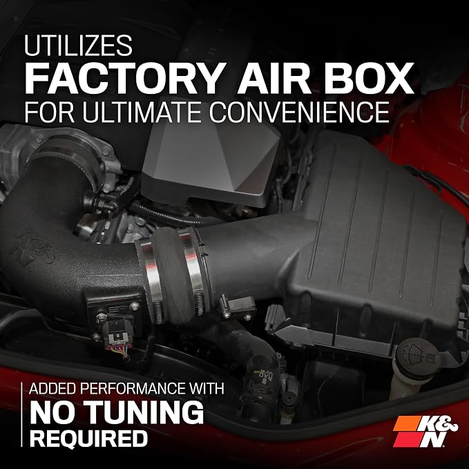 K&N Cold Air Intake System: High-Flow Air Filter, Increase Performance & - Image 6