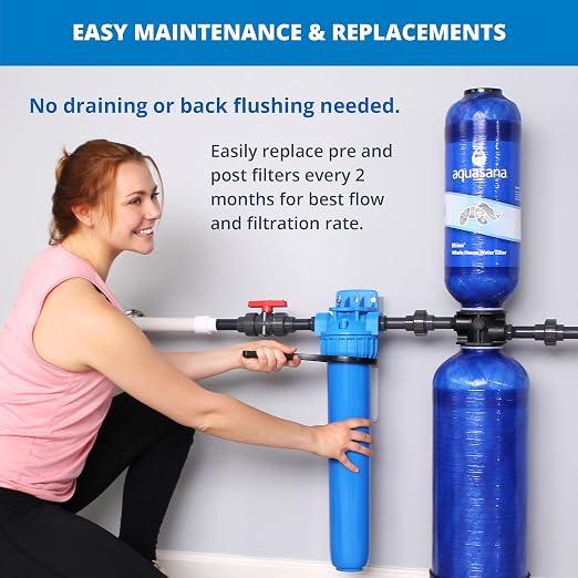 Aquasana Whole House Water Filter System | 1, 000 Gallons | Carbon & KDF Media - Image 6