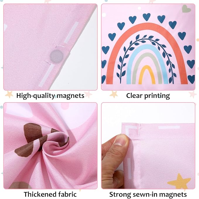 QOUBAI 6 Pcs Fluorescent Light Covers, 4 x 2 Ft Magnetic Light Filters - Image 3