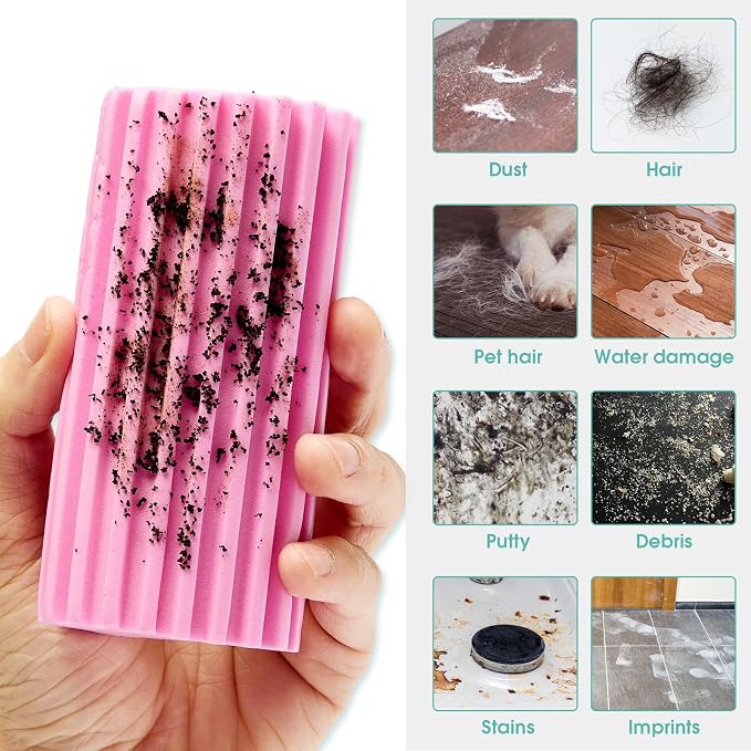 4 Pack Damp Dusting Sponge Duster, Reusable Household Cleaning Sponge Tool - Image 3