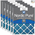 Nordic Pure 18x24x1 MERV 7 Pleated AC Furnace Air Filters 6 Pack by NordicPure