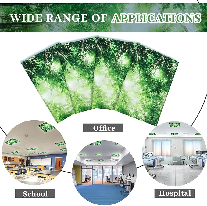 VIHOSE 6 Pcs 2 x 2 ft Fluorescent Light Covers - Image 4