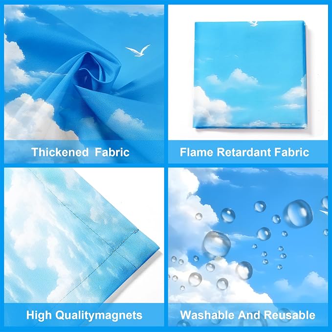 Fluorescent Light Covers-2 Pack 4 x 2 Feet Magnetic Ceiling Light Cover Room - Image 4