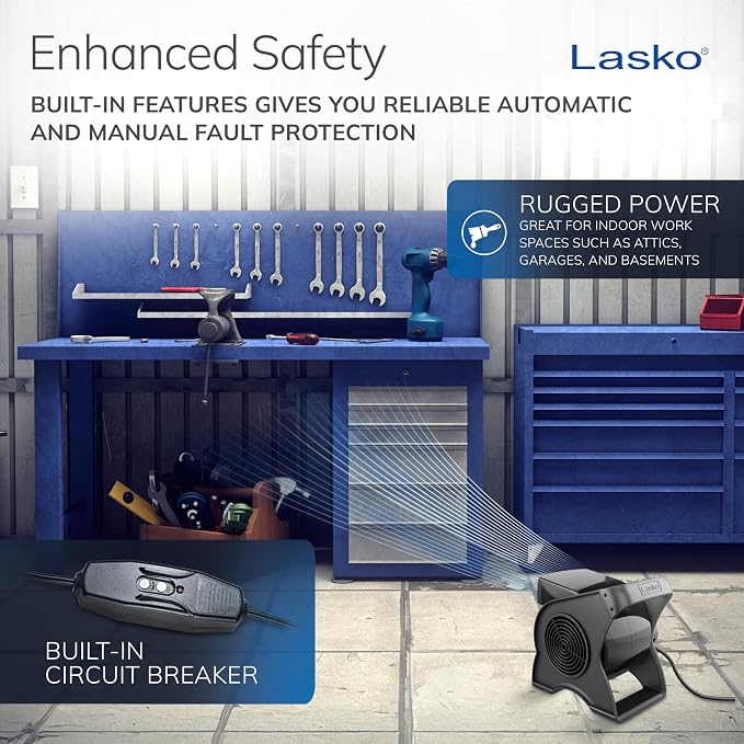 Lasko High Velocity Portable Utility Fan - Image 5