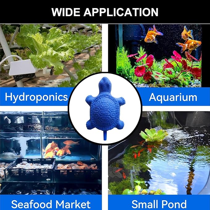 2 PCS Turtle Aquarium Bubble Air Stone Professional Aquarium Aerator Fish Tank - Image 7