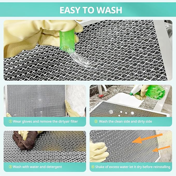16x20x1 Electrostatic Air Filter, Washable & Reusable Aluminum AC/HVAC Furnace - Image 6