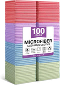 SIFANGKE Microfiber Cleaning Cloth, 100 Pack Assorted Color Cleaning Rags by Unknown