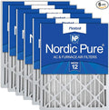 Nordic Pure 20x24x4 Pleated MERV 12 Air Filters 6 Pack by NordicPure