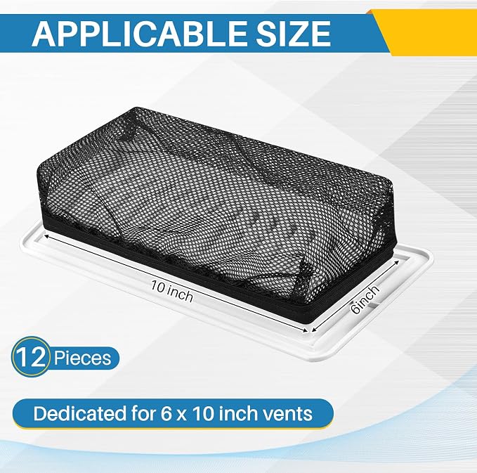 Zonon 12 Pcs Floor Register Trap Cover Vent Screen - Image 2