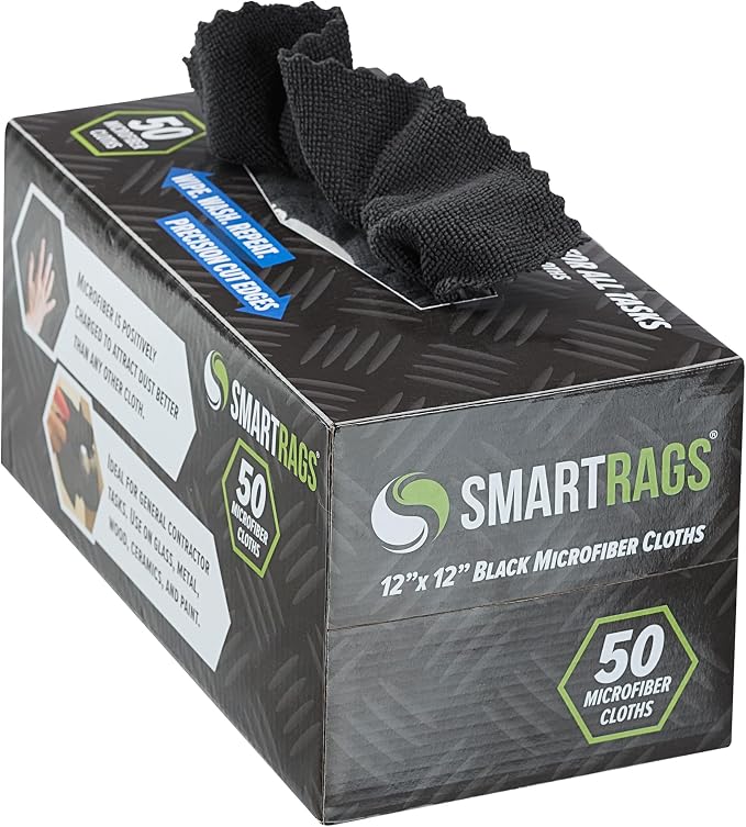 Arkwright Smart Rags Microfiber Cleaning Cloths, Lint Free 180 GSM Reusable by Arkwright