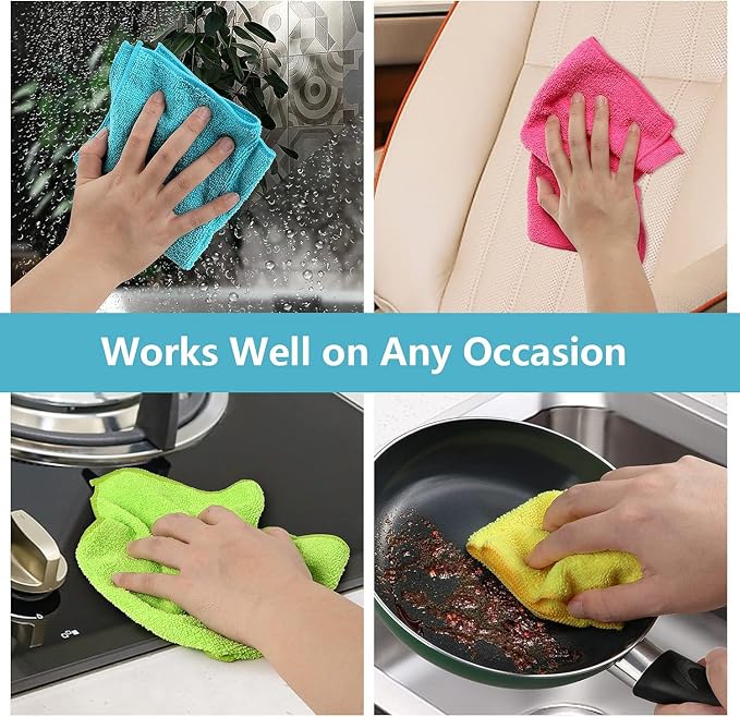 HOMEXCEL Microfiber Cleaning Cloth 600 Pack, Microfiber Towel - Image 6