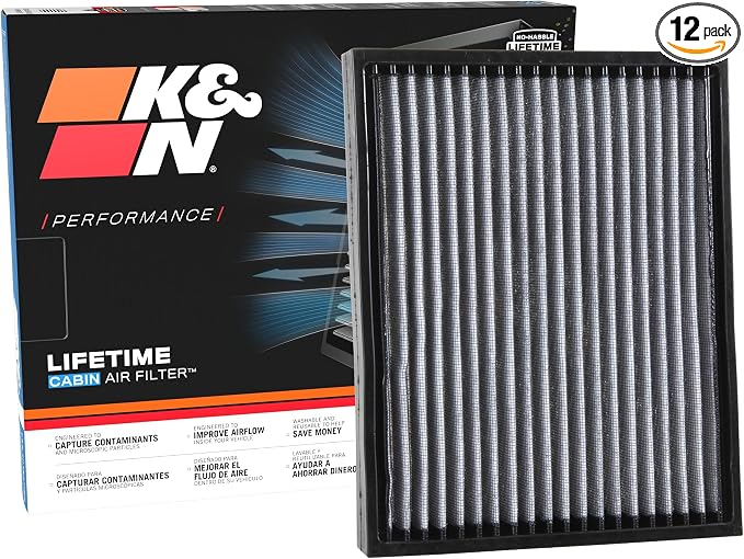 K&N LIFETIME Cabin Air Filter: Premium, Clean Air by KNEngineeringInc