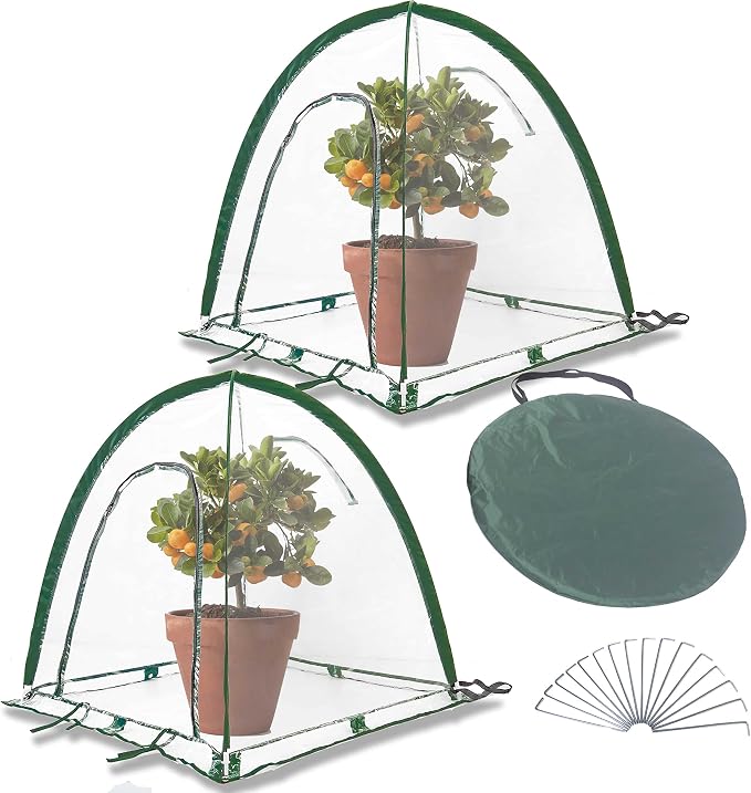 porayhut Pop Up Greenhouse Cover Flower House, Mini Gardening Plant Sunshine - Image 7