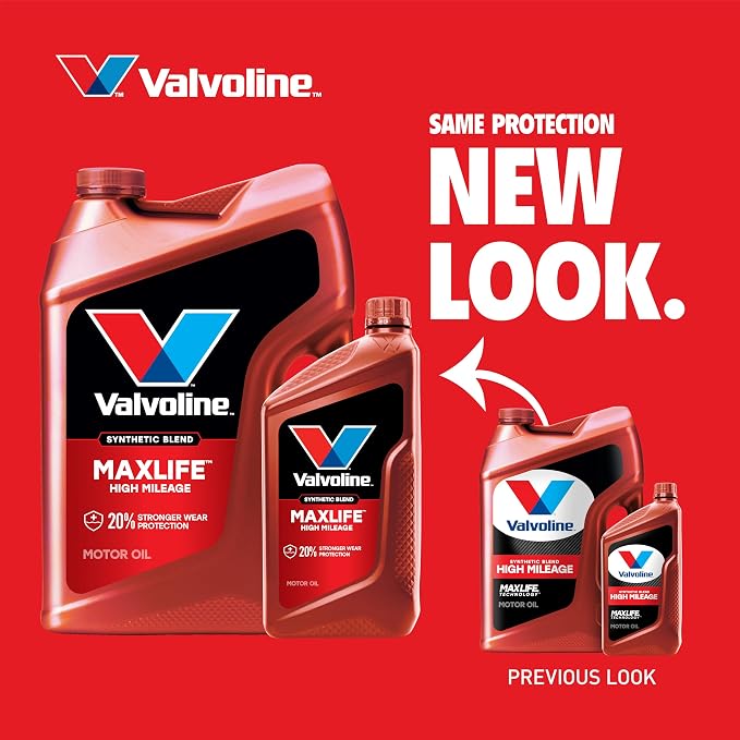 Valvoline High Mileage with MaxLife Technology 20W-50 Synthetic Blend Motor Oil - Image 3
