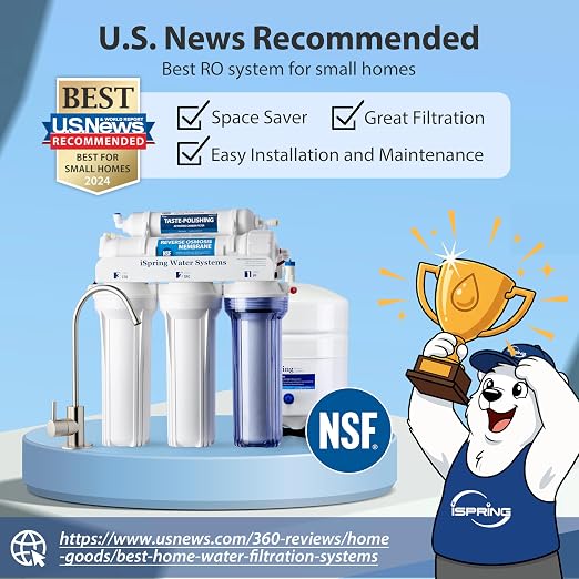 iSpring RCC7-BN NSF Certified, High Capacity Under Sink 5-Stage Reverse Osmosis - Image 7