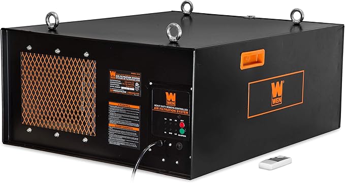 WEN AF1270 4.2-Amp 3-Speed Remote-Controlled Industrial-Strength Air Filtration by WEN